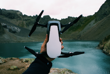drone in hand
