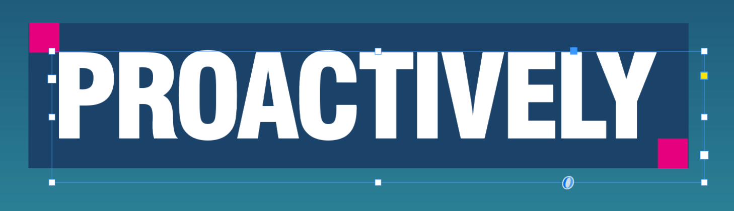 'Proactively' heading using the 16px spacing rule